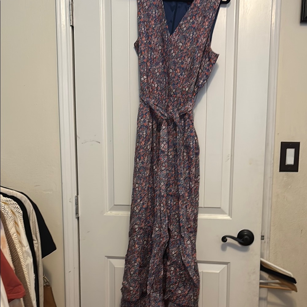 J. Crew Multicolor Floral Maxi Dress